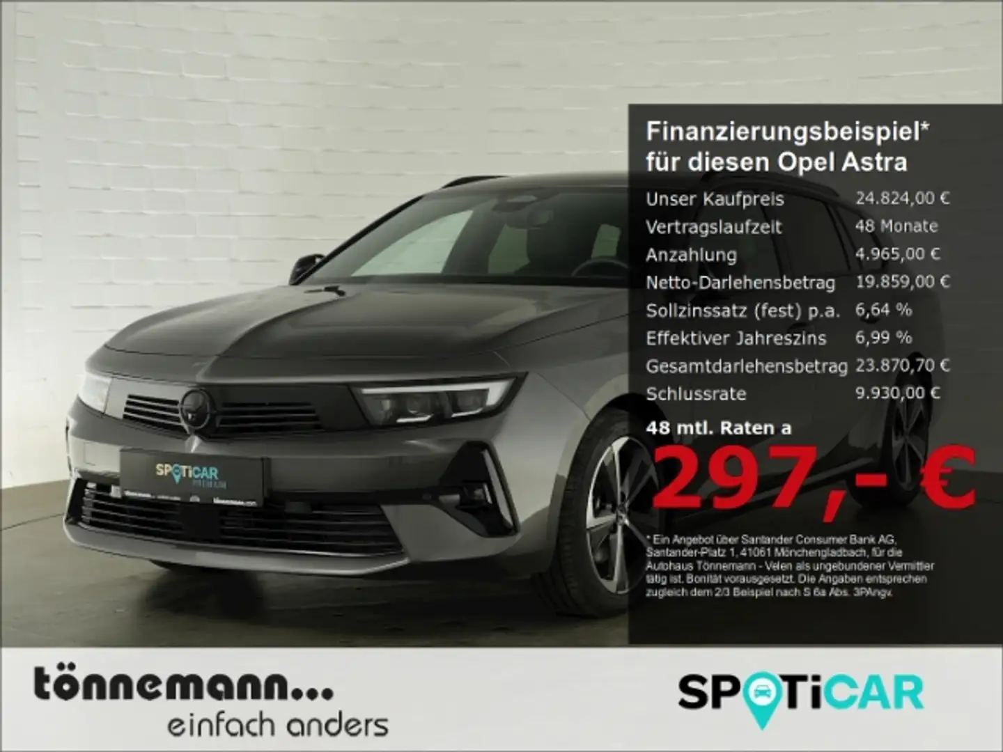Opel Astra L ST GS AT+LED+NAVI+360 GRAD KAMERA+SITZ-/LENKRADH Grijs - 1