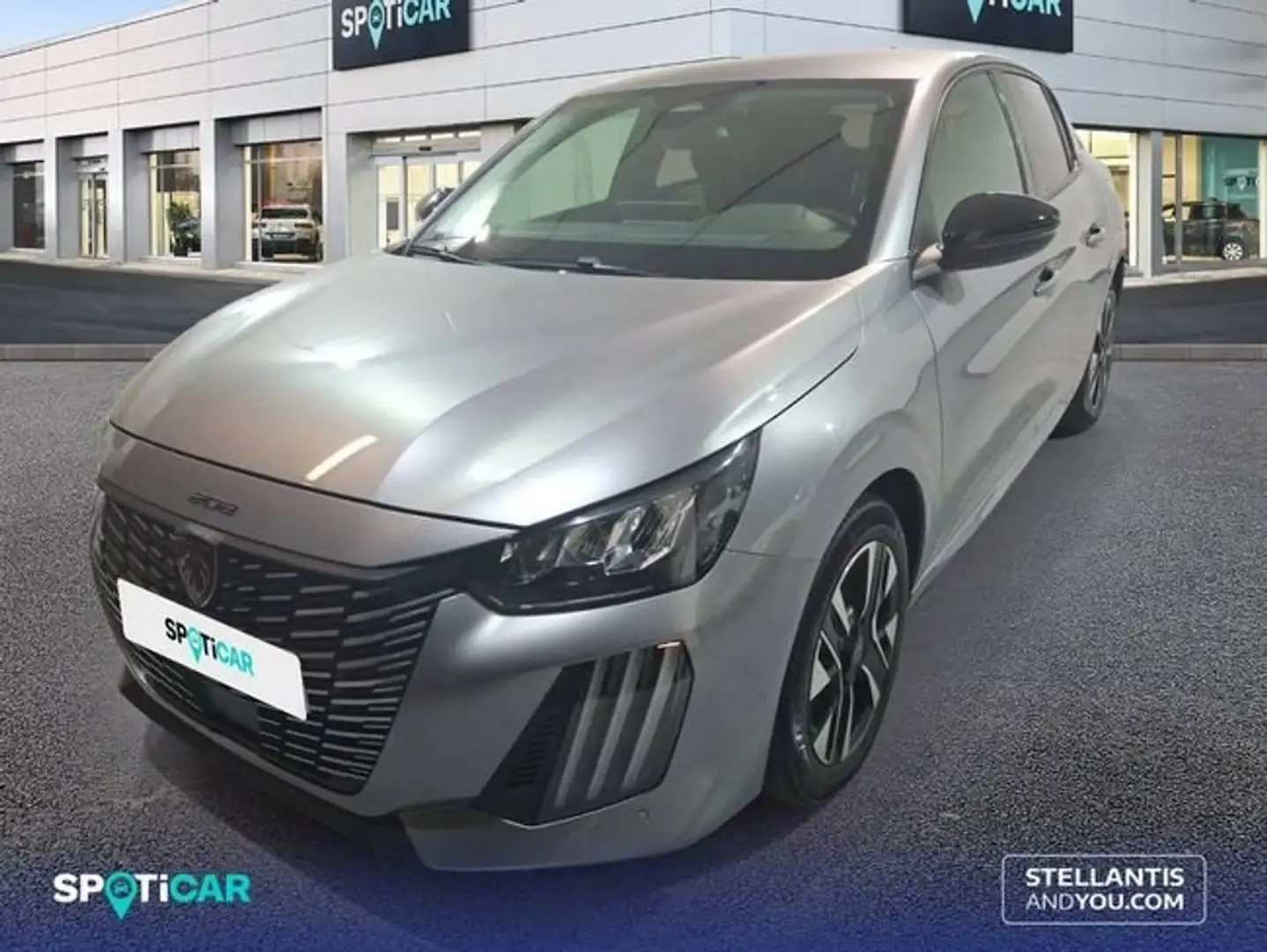 Peugeot 208 1.2 Hybrid Allure e-DCS6 110 Gris - 1