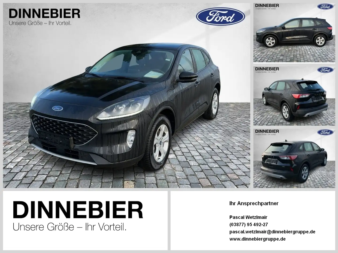 Ford Kuga Cool&Connect 2.5 PHEV Navi+PDC+Klima+ACC Noir - 1