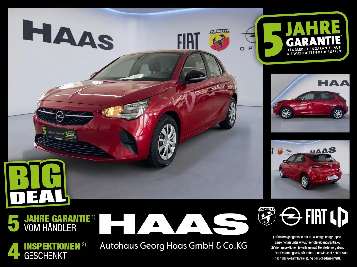 Opel Corsa F 1.2 Edition Klimaanlage Bluetooth Rouge - 1