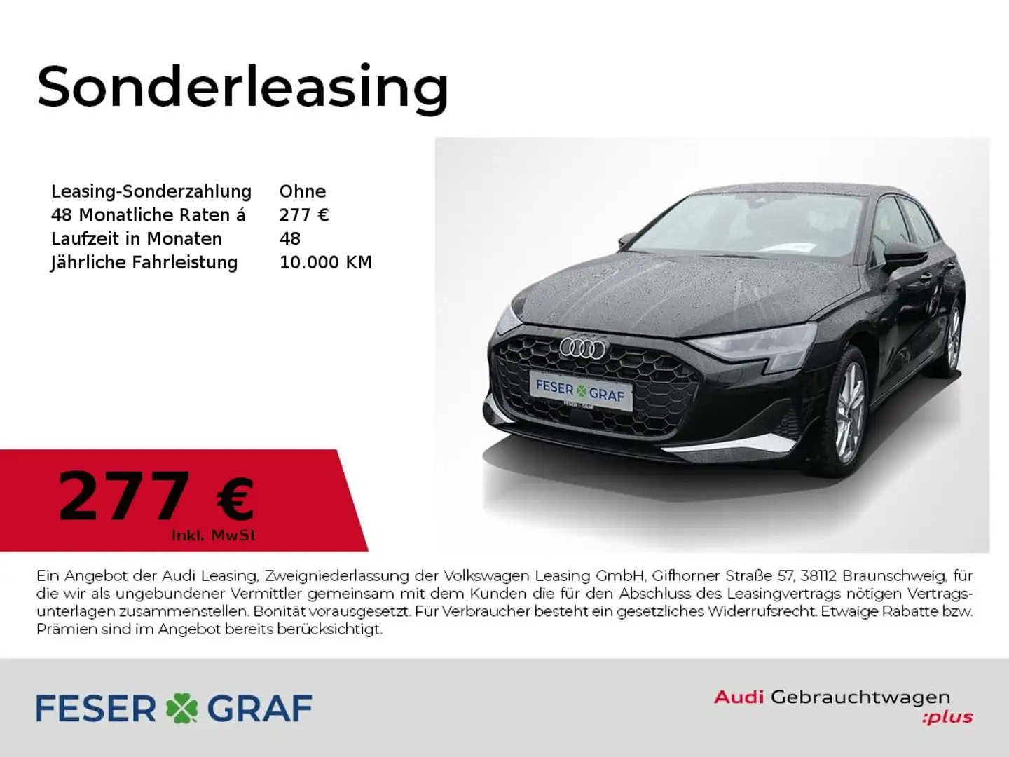 Audi A3 35 TFSI Advanced LED Navi RüKa Schwarz - 1