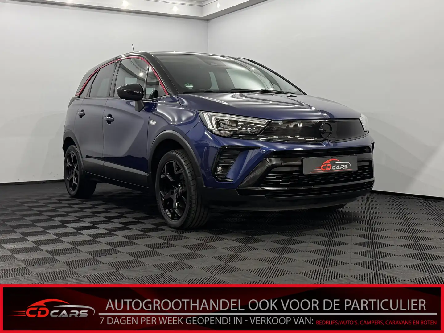 Opel Crossland 1.2 Turbo GS Line Half leder, Parkeersensoren, Nav Blauw - 1