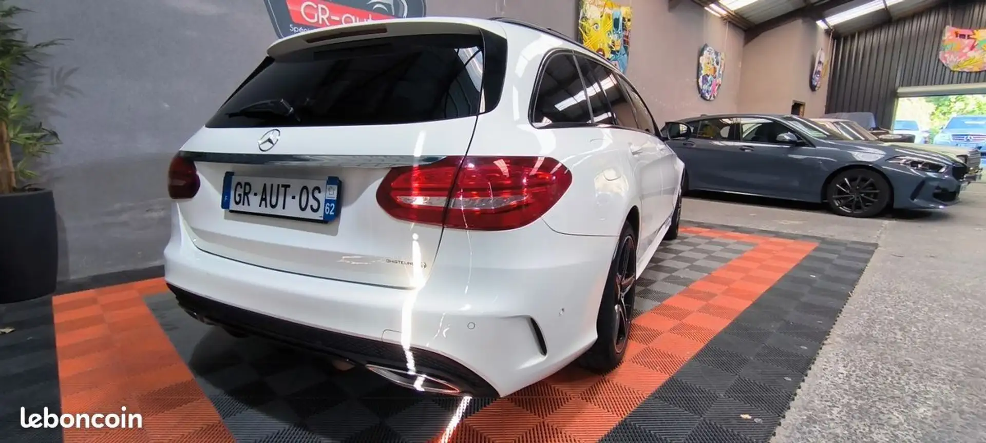 Mercedes-Benz C180d AMG Line 7G-Tronic 1ere main 85.000kms Certifiés Dossier factures Double Toit ouvrant Cuir Pack sièges électriques  Wit - 2