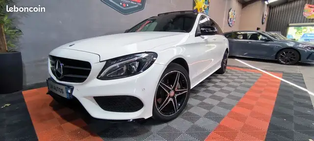 Mercedes-Benz C180d AMG Line 7G-Tronic 1ere main 85.000kms Certifiés Dossier factures Double Toit ouvrant Cuir Pack sièges électriques 