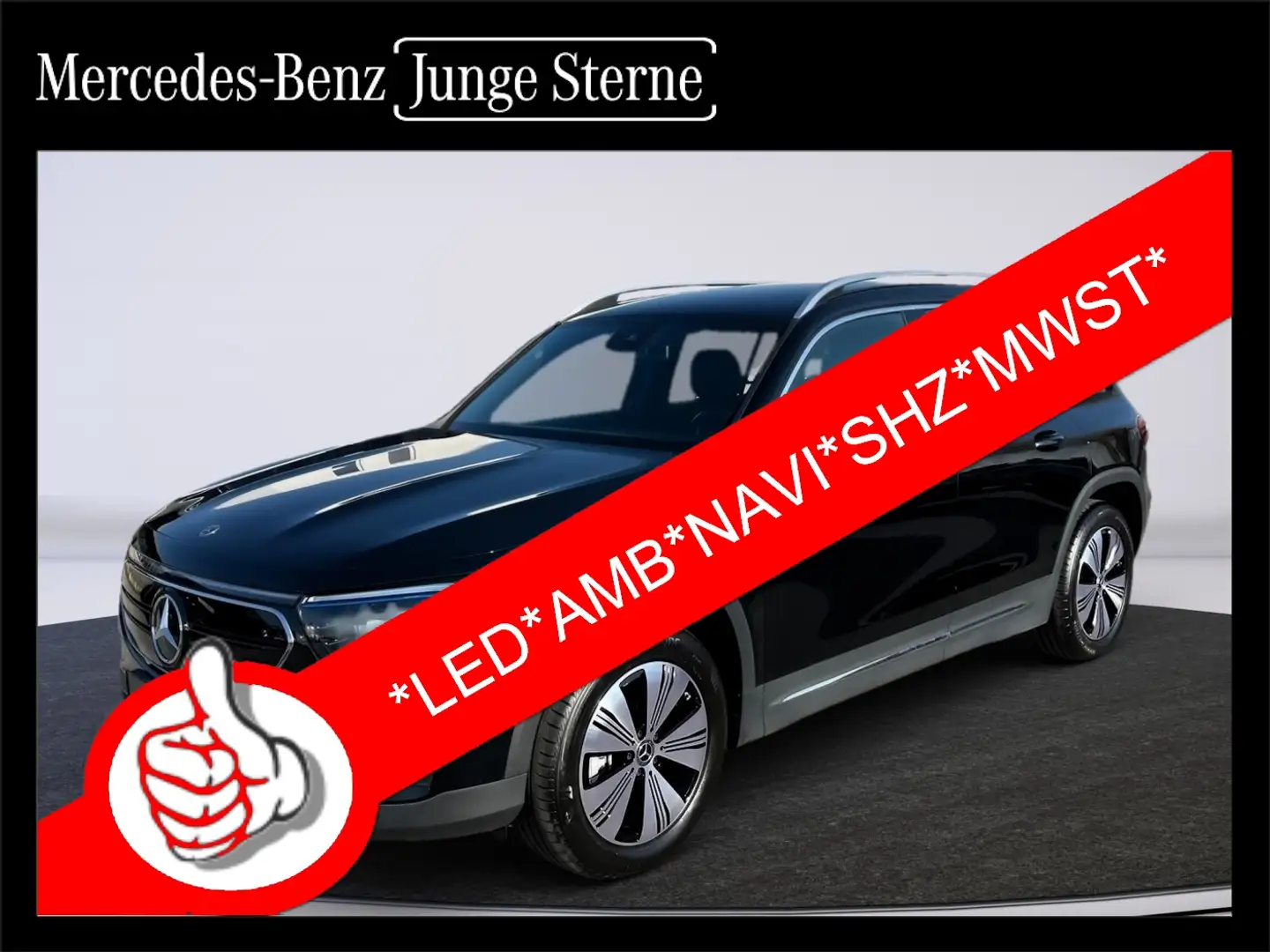 Mercedes-Benz EQB 300 Progressiv 4MATIC *LED*AMB*NAVI*SHZ*MWST* Zwart - 1