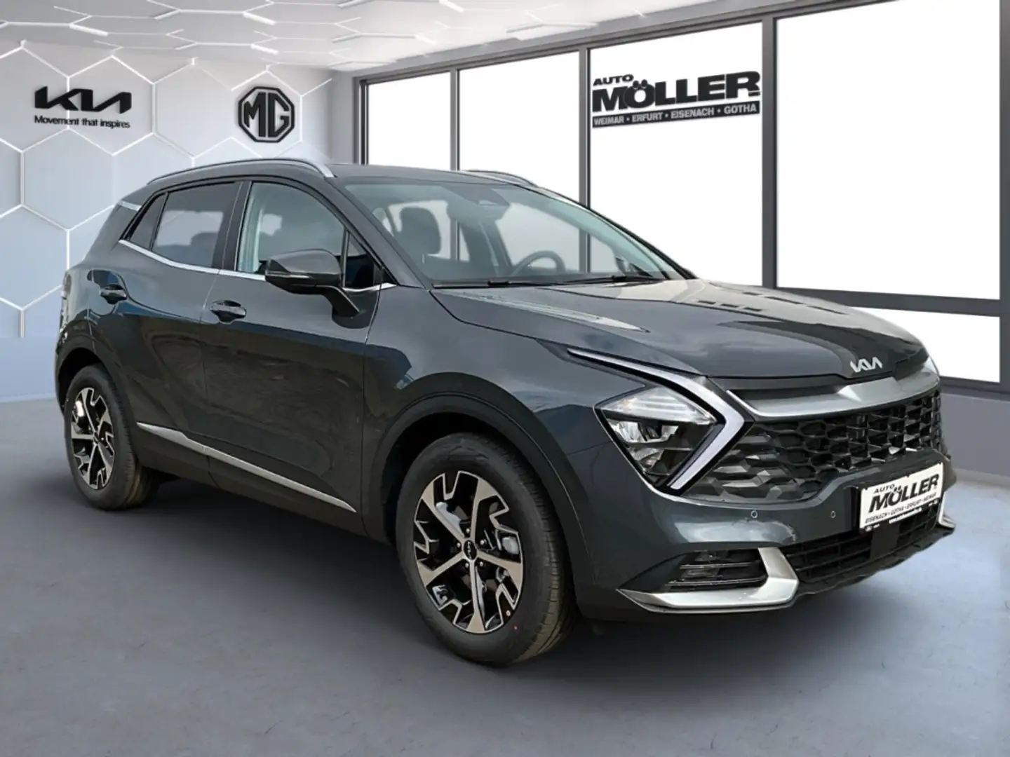 Kia Sportage 1.6T DCT 2WD Ultimate Leder Rückfahrkam. LED Navi Grau - 2
