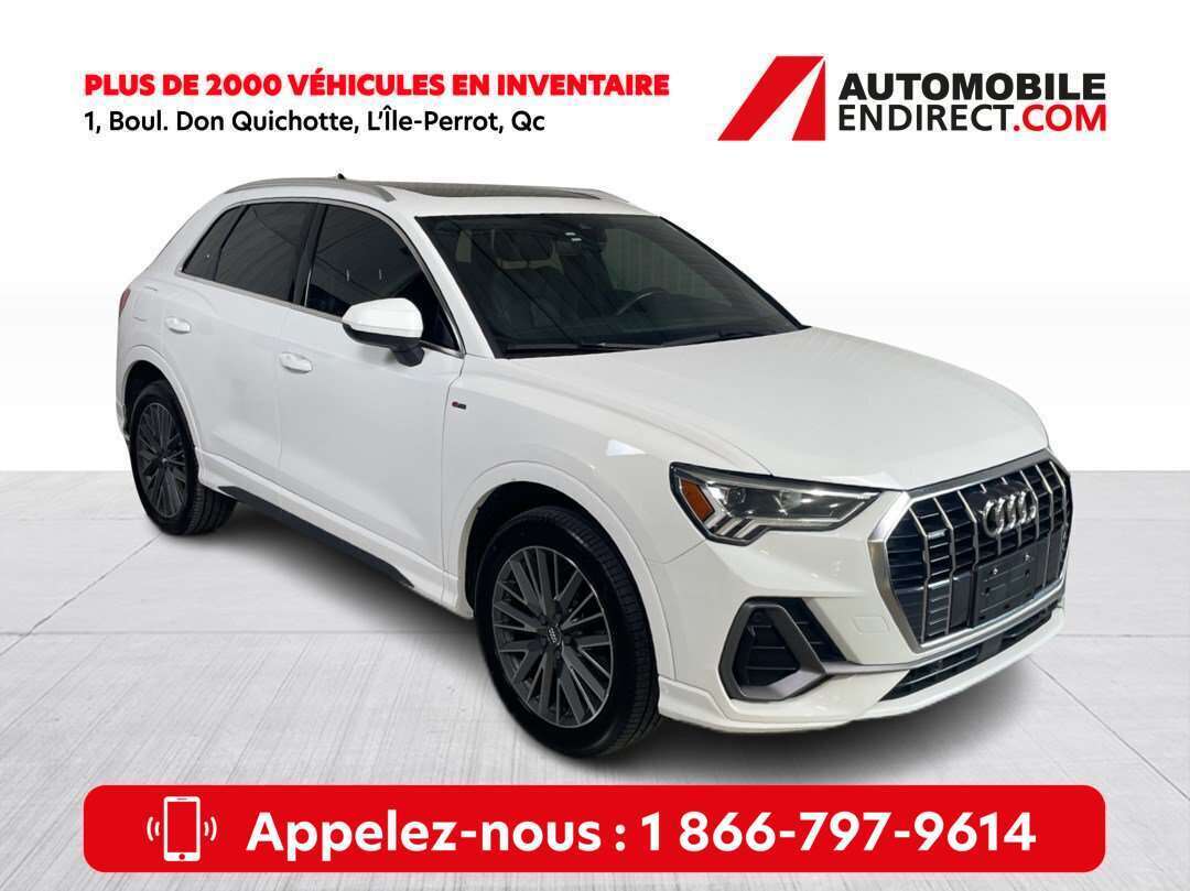 2020 Audi Q3 Progressiv AWD Mags Cuir Toit Ouvrant Sièges Chauf