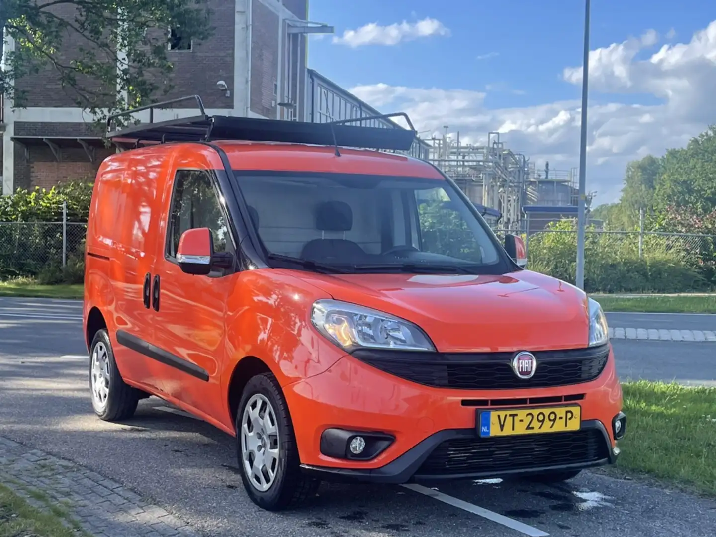 Fiat Doblo Cargo 1.3 MJ L1H1 SX | 90 PK | Airco | 2x Schuifde Оранжевий - 1