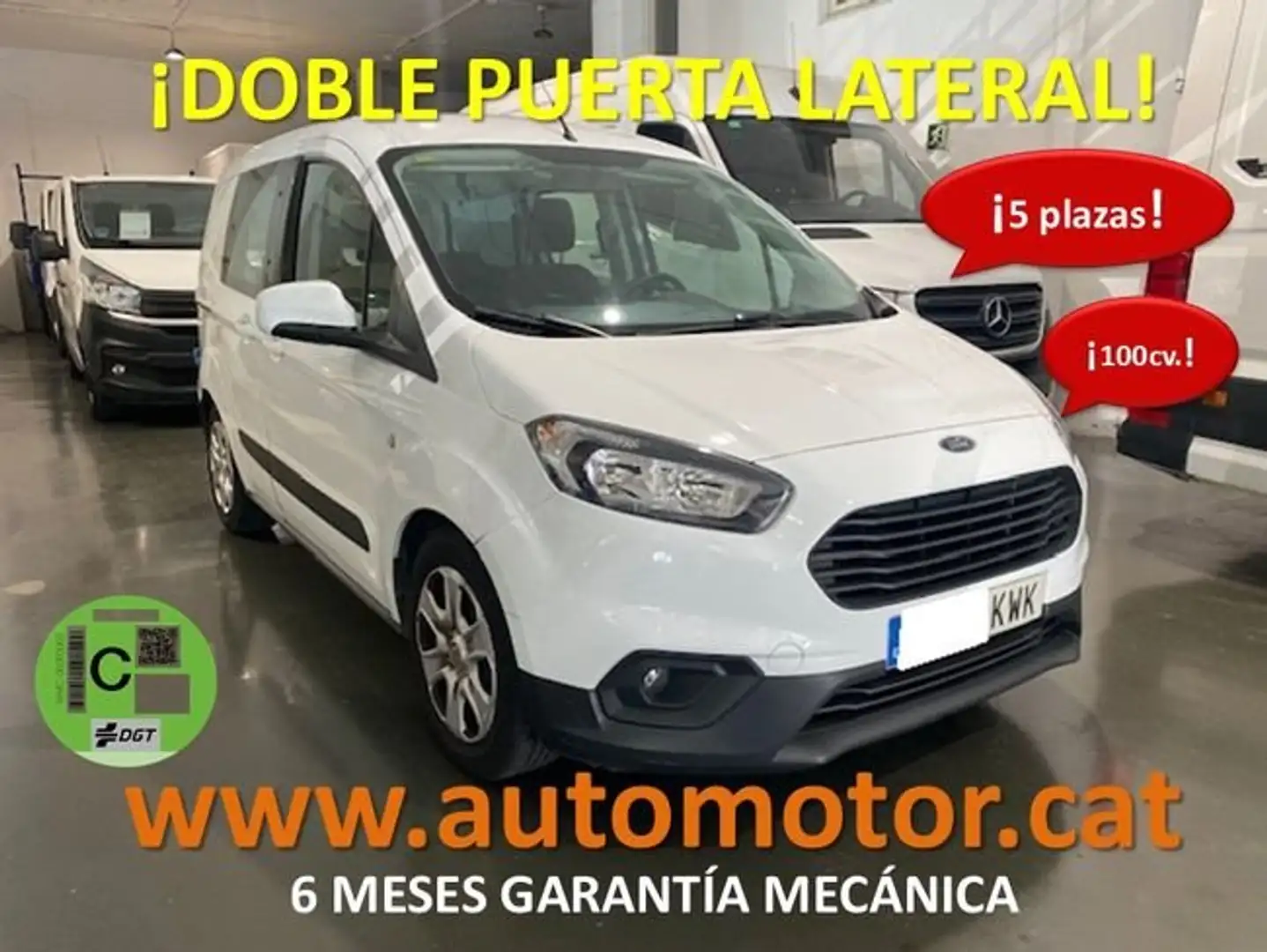 Ford Transit Courier Kombi 1.5 TDCi 71kW Trend Blanc - 1
