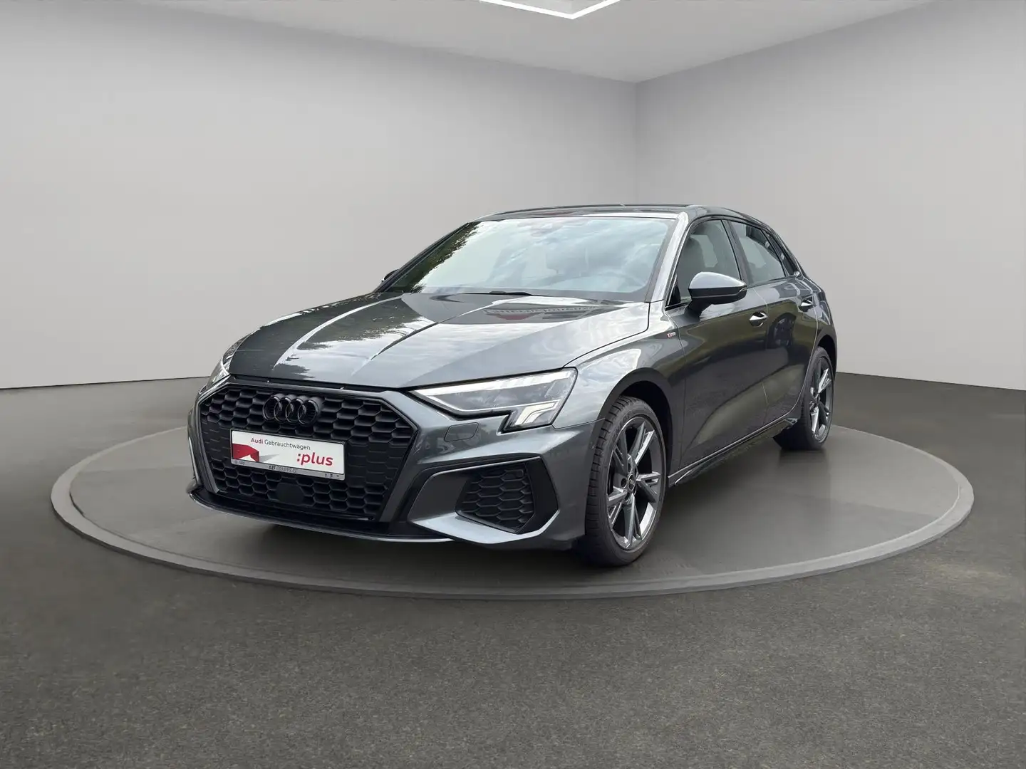 Audi A3 35 TDI S line AHK+NAVI+LED+ACC+KAME Gris - 2