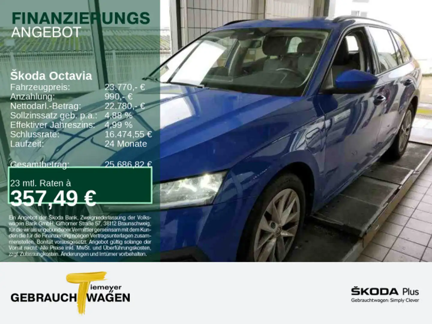 Skoda Octavia Combi iV AMBITION AHK KAMERA SITZHZG Blau - 1