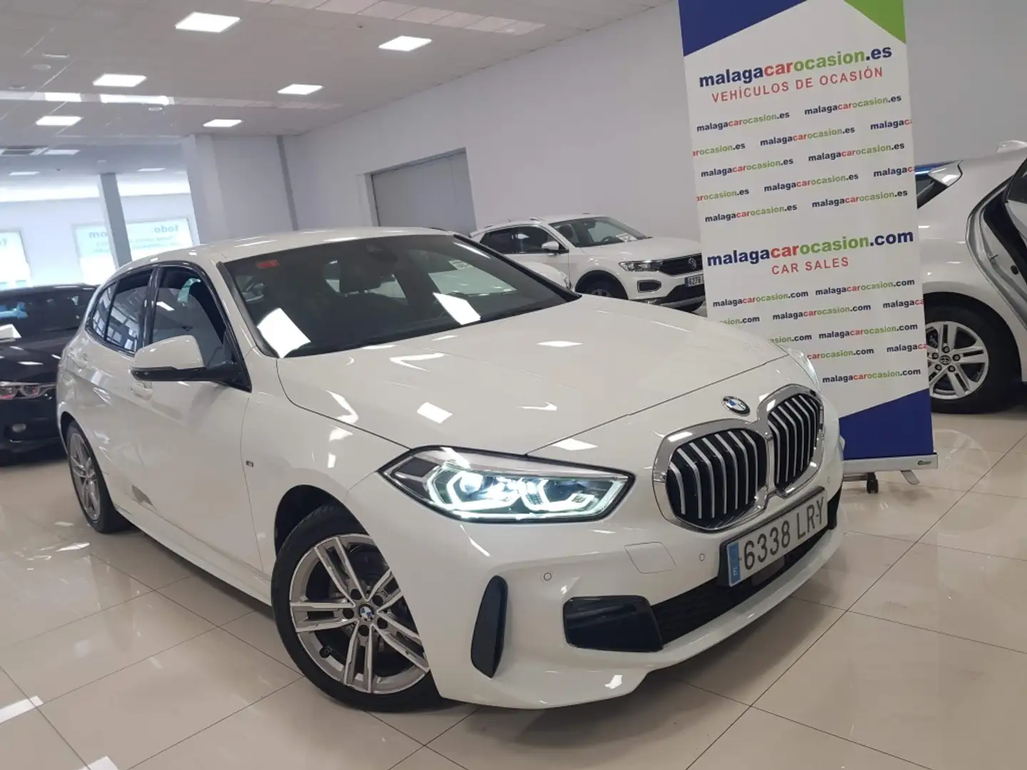 BMW 118 118dA Blanc - 1