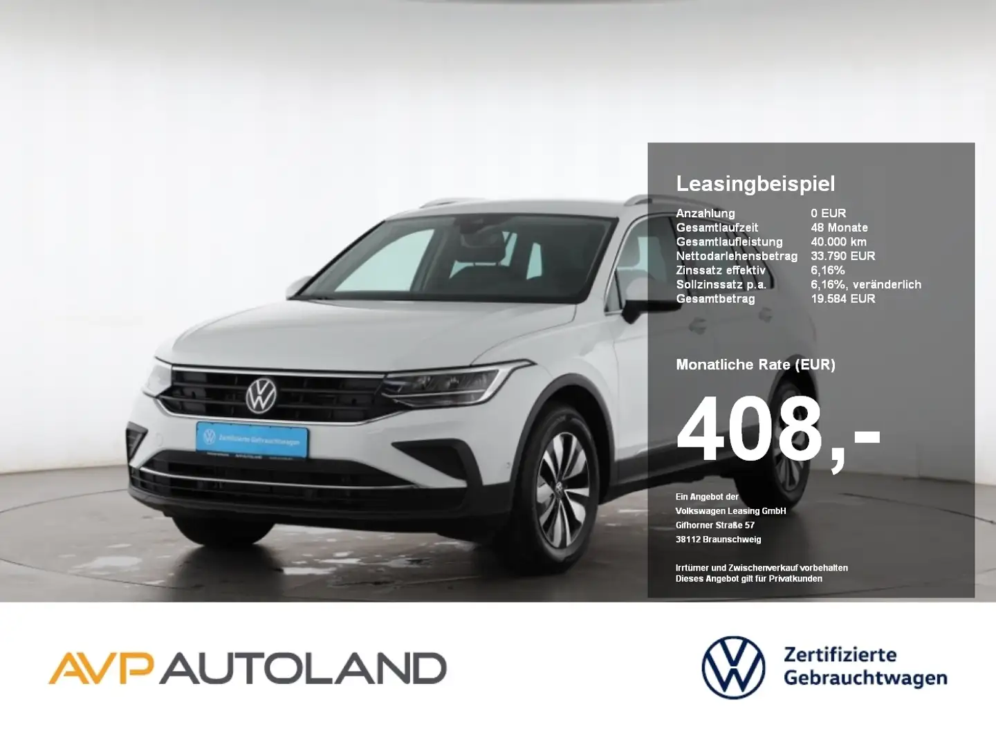 Volkswagen Tiguan 1.5 TSI DSG MOVE | LED | NAVI | AHK | Weiß - 1