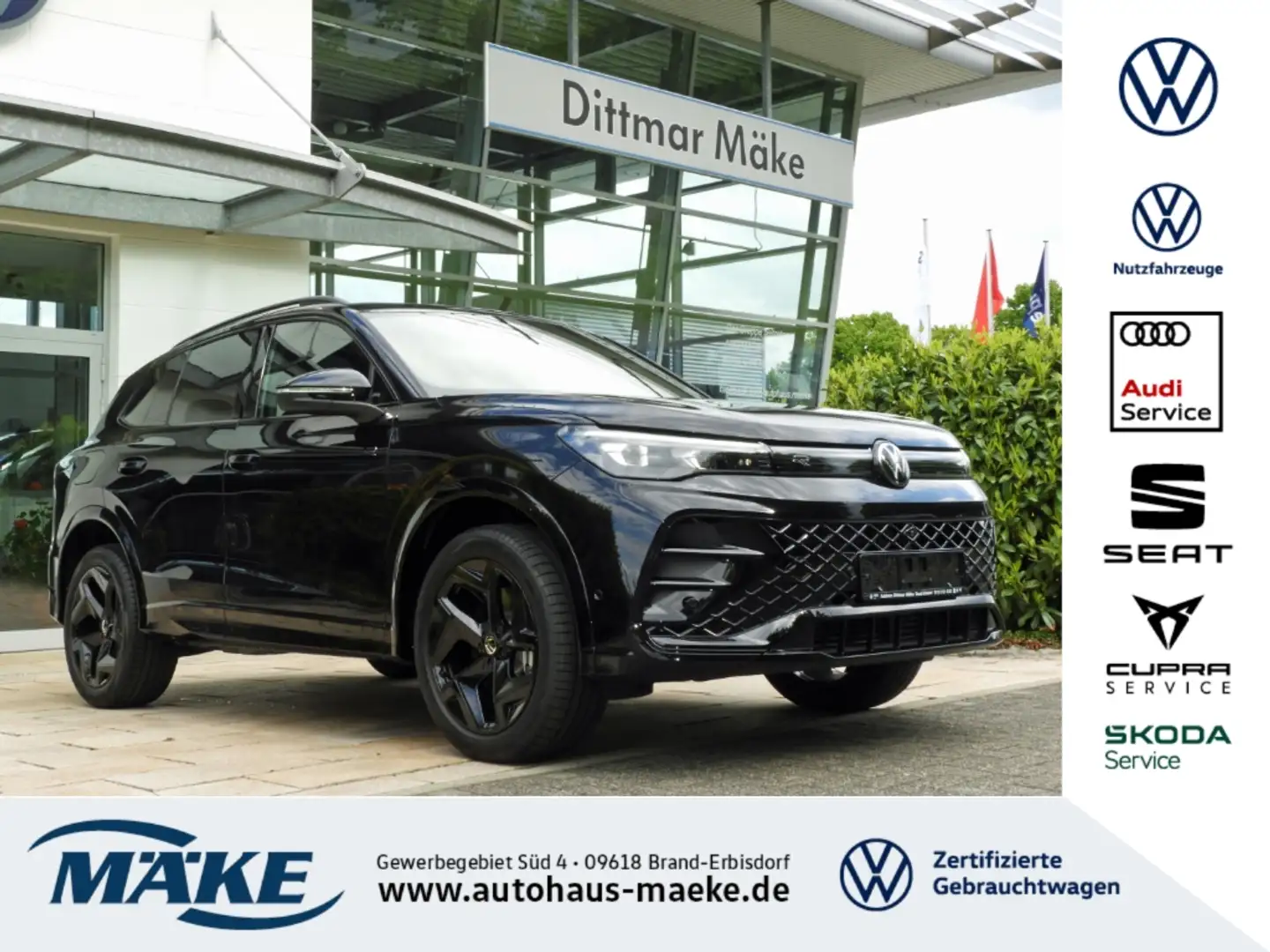 Volkswagen Tiguan R-Line 2.0 TDI 4MOTION DSG AHZV IQ.L LEDER Noir - 1