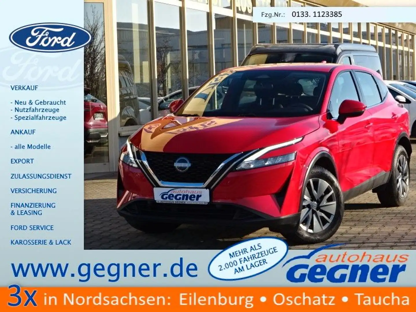 Nissan Qashqai 140PS Visia LED Klima Rot - 1