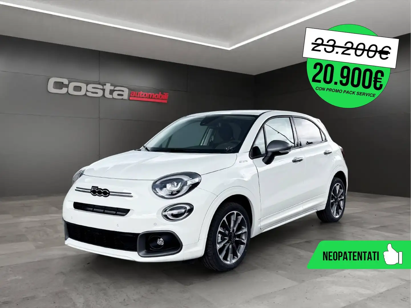 Fiat 500X 500 X 1.0 T3 120 CV Sport Bianco - 1