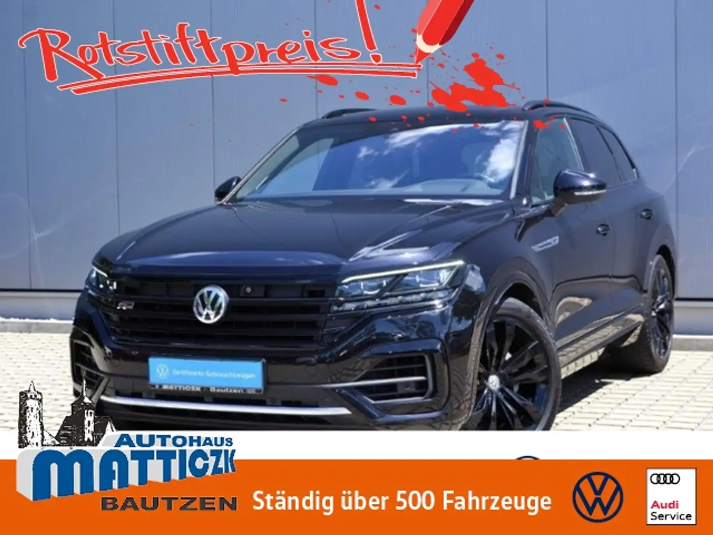Volkswagen Touareg 3.0 V6 TDI 286 PS 4M R-Line BLACK-STYLE/LUFT/AHK/ Schwarz - 1
