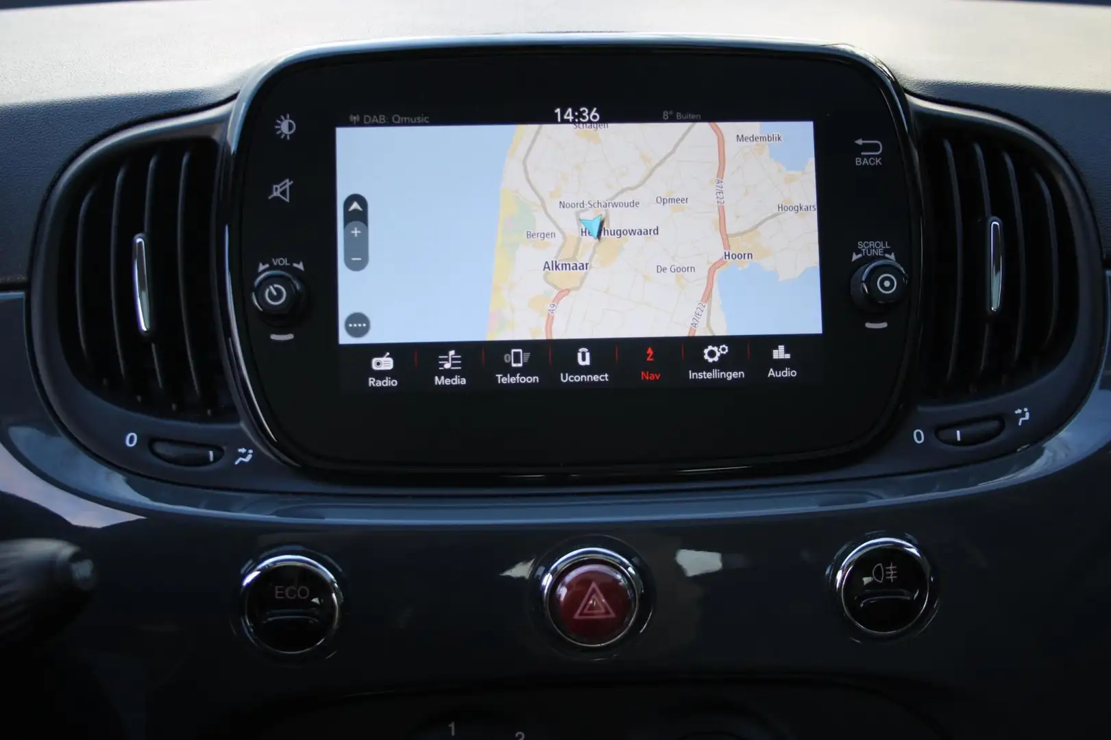 Fiat 500 0.9 TwinAir Turbo Lounge NAP-NAVI-SPOTIFY Grijs - 2