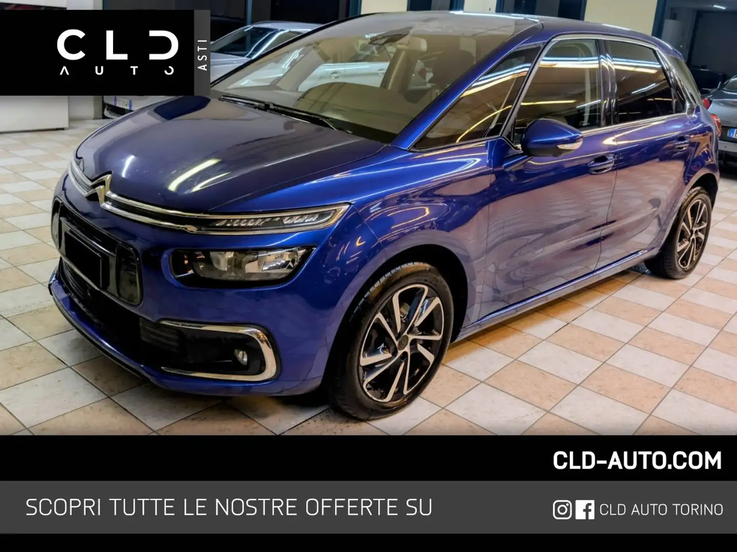 Citroen C4 Picasso 1.6 bluehdi Feel s 120 S&S EAT6 Bleu - 1