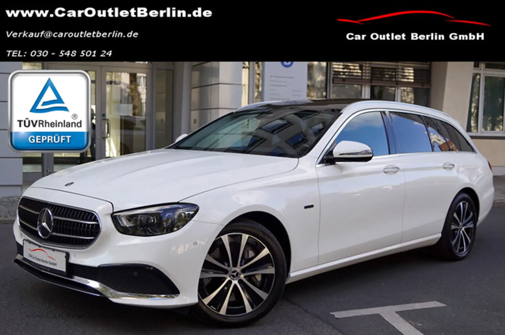 Mercedes-Benz E 300 de T Pano Kamera MultiBeam Memory Blanco - 1