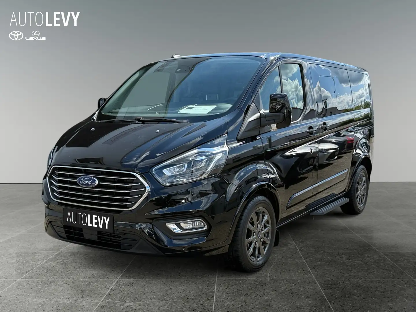 Ford Tourneo Custom 2.0 TDCI +PDC+AHK+Leder+Allwetter+ Negro - 2