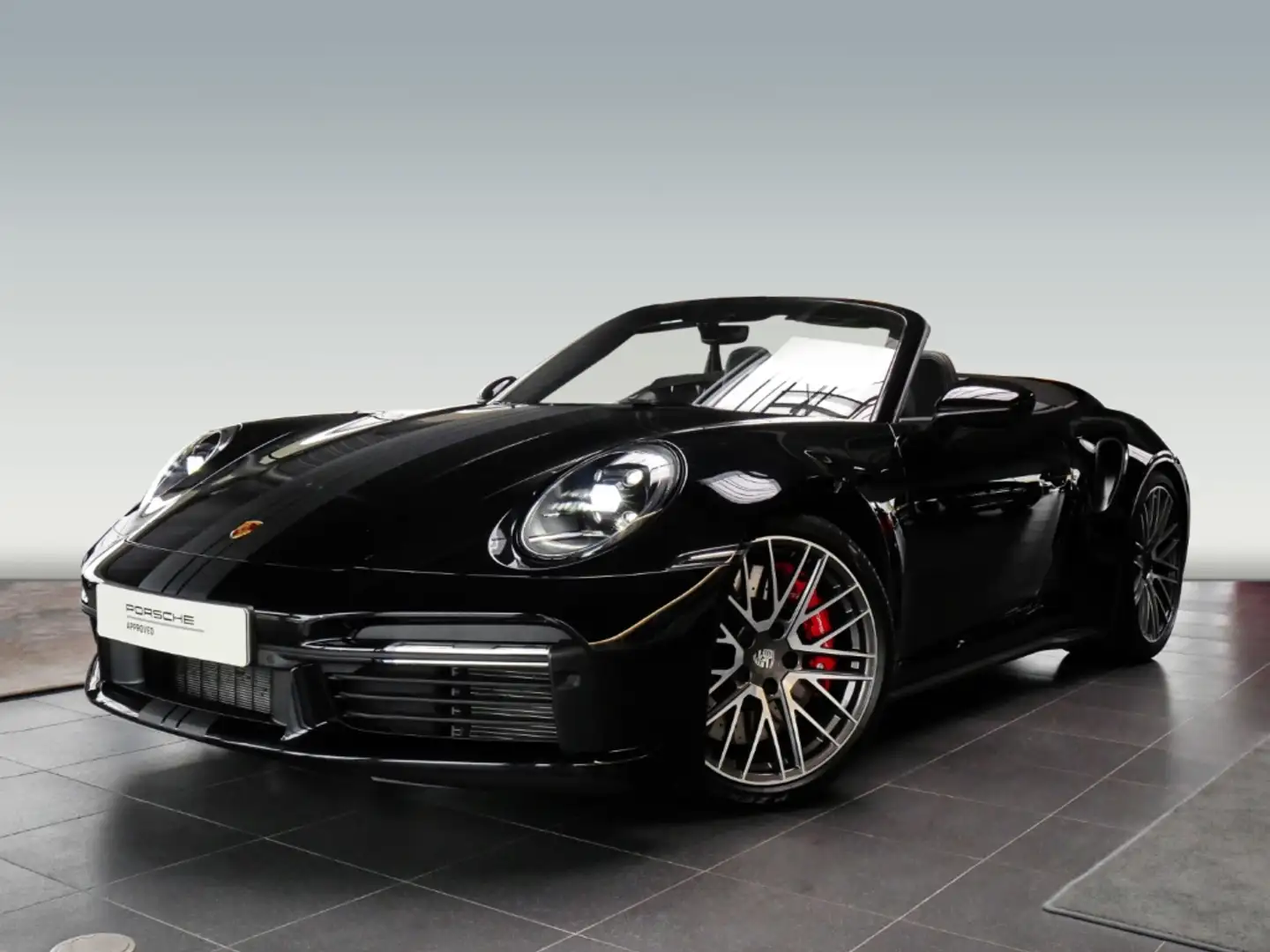 Porsche 911 992 Turbo Cabrio 13tkm/1.Hand/18Wege/Sitzbelü/Lede Schwarz - 1