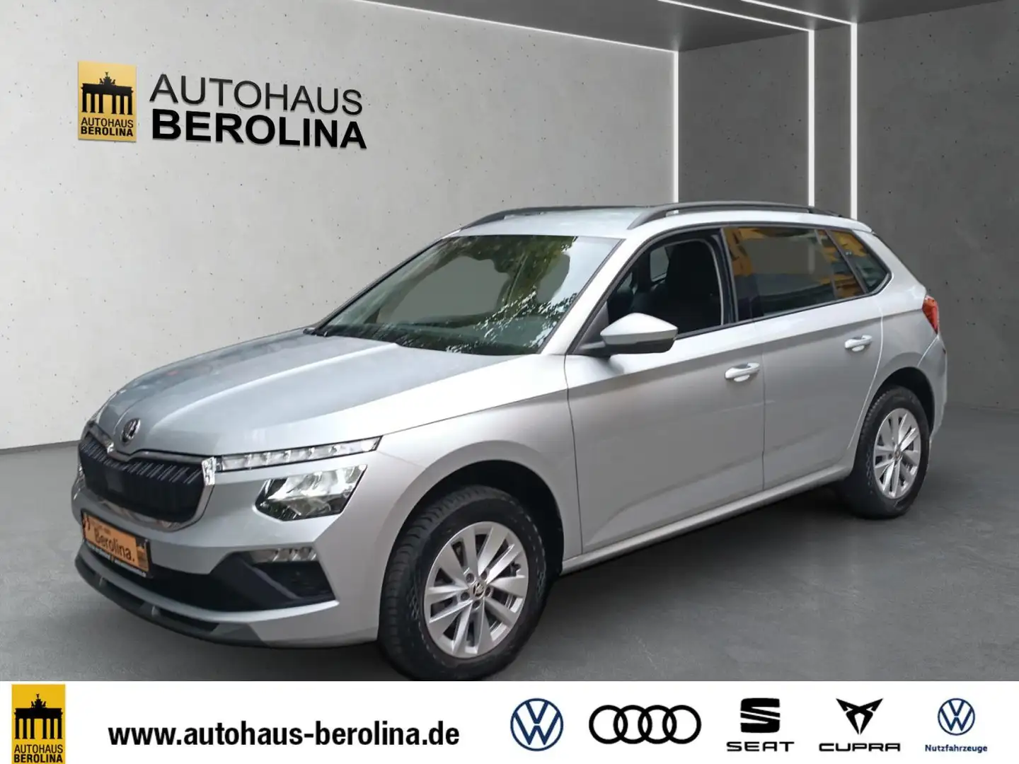 Skoda Kamiq 1.0 TSI Selection DSG *GRA*R-CAM*PDC*SHZ* Silber - 2