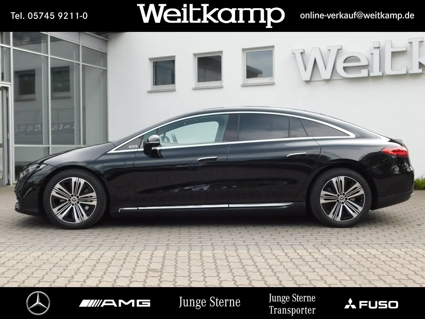 Mercedes-Benz EQS EQS 350 Hinterachsl.+360°+DIGITAL-Light+Keyless Schwarz - 2
