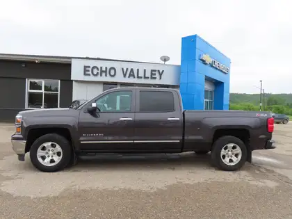Gray 2014 Chevrolet Silverado 1500 LTZ Crew Cab 4WD Pickup Truck Four-Wheel Drive 6-Speed Automatic