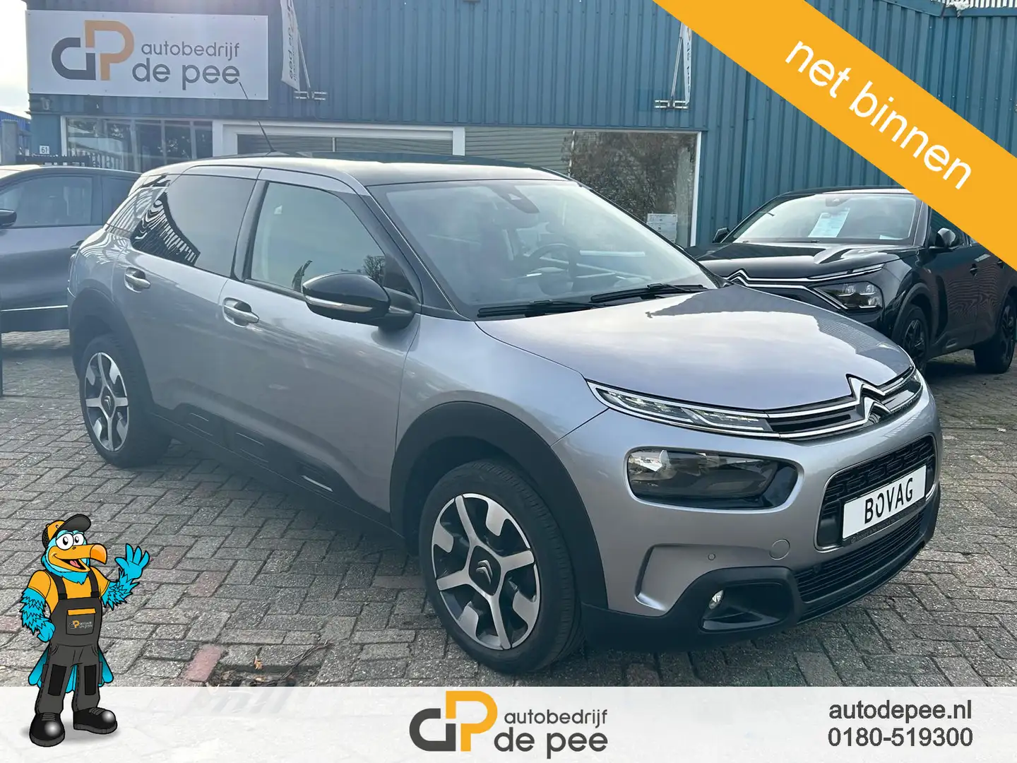Citroen C4 Cactus 1.2 PureTech Shine GARANTIE/CLIMA/NAVI/CARPLAY/CAM Gris - 1