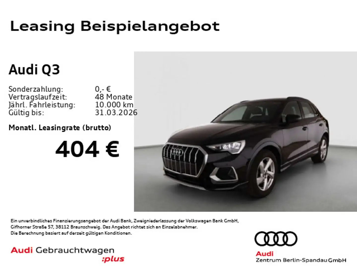 Audi Q3 35 TFSI Adv. S tronic *ACC*NAV+*R-CAM*SHZ* Schwarz - 1