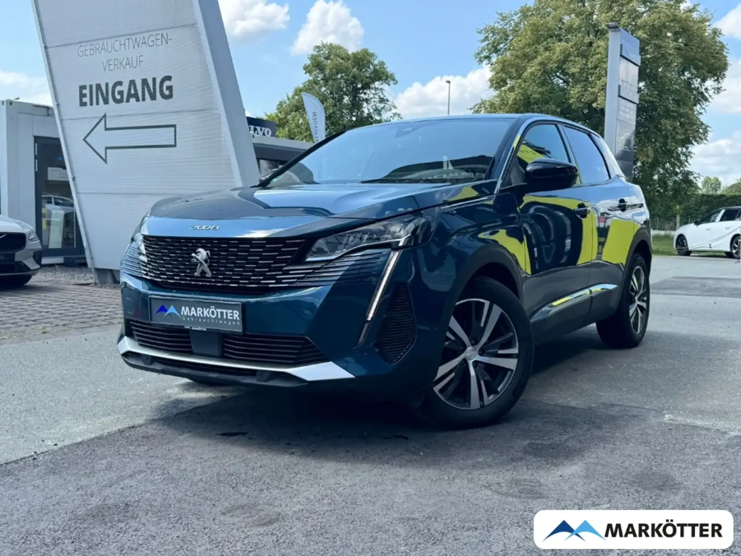 Peugeot 3008 1.2 Allure Pack PureTech CAM/SHZ/PDC/APPLE Blau - 1
