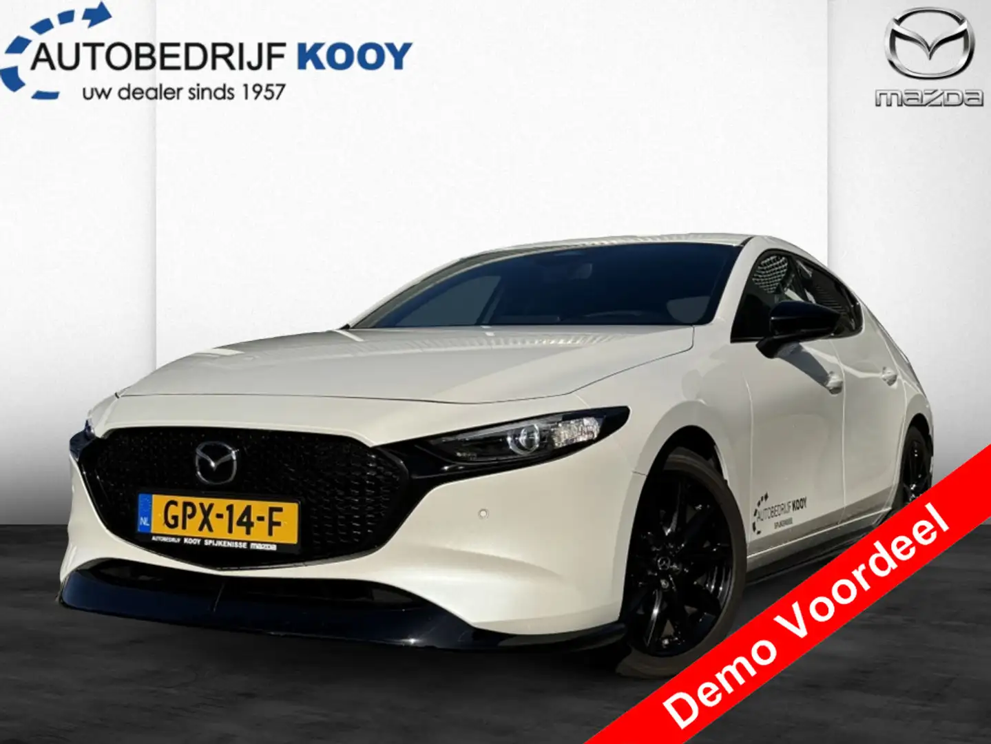 Mazda 3 2.0 e-SkyActiv-X 186PK Homura Aero Pack / Apple ca Blanc - 1