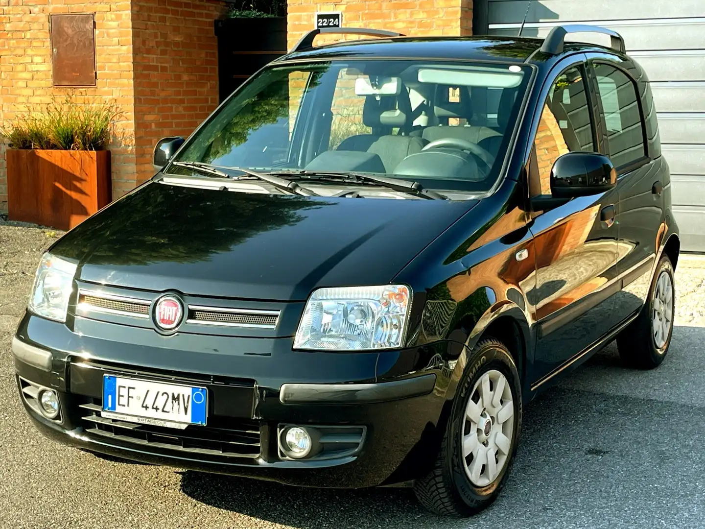 Fiat Panda 1.2 benzina- 44700km -U.Propr-Euro 5-Clima-2010 Nero - 2
