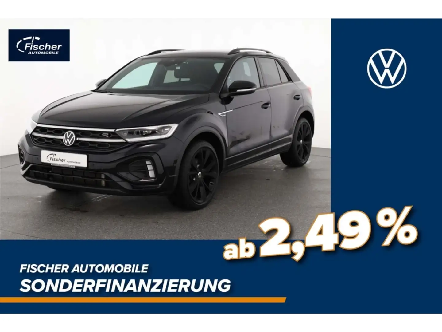 Volkswagen T-Roc 2.0 TSI 4Mot. R-Line DSG Matrix/AHK/RFK Schwarz - 1