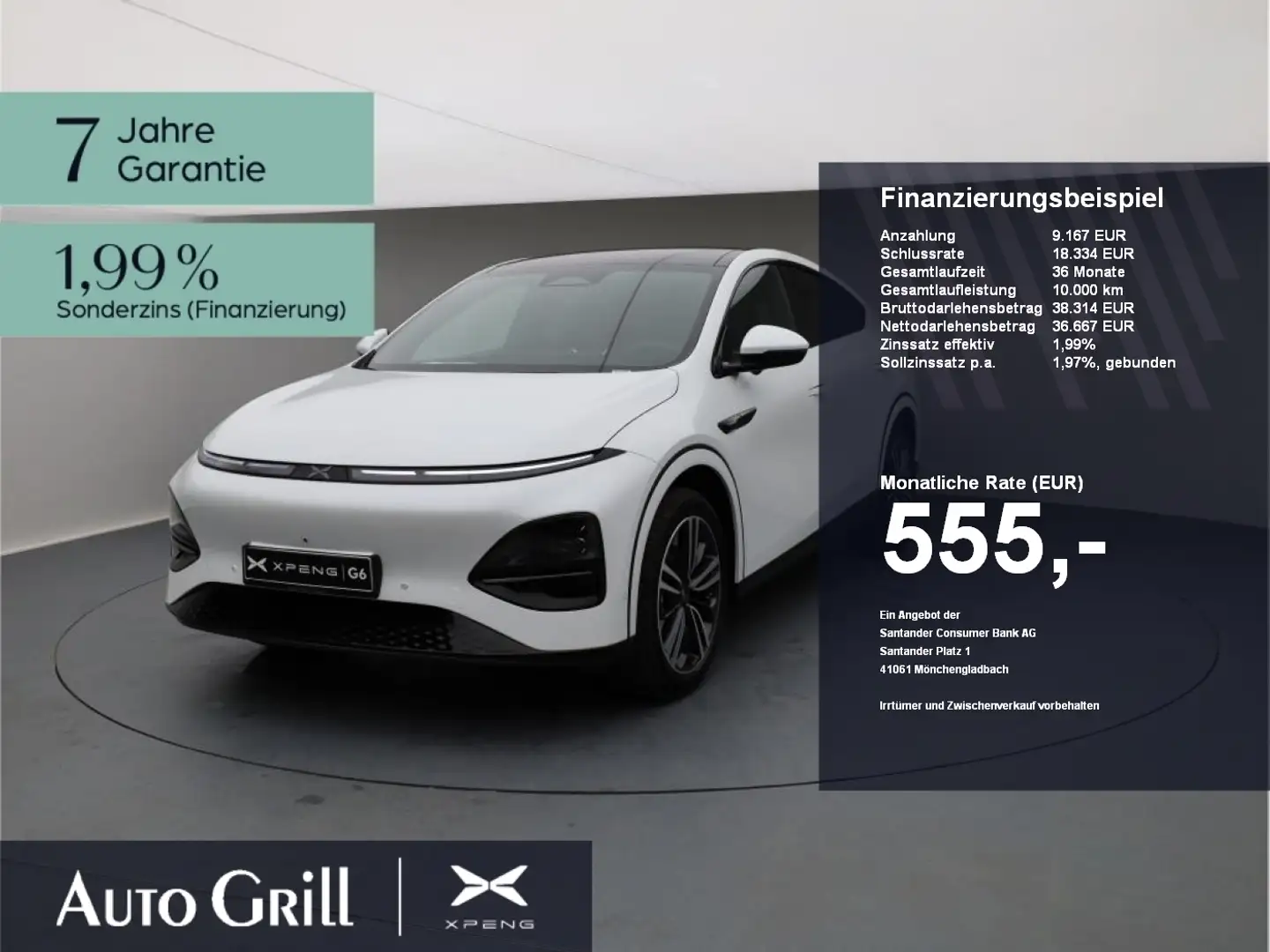 Xpeng G6 RWD Long Range AHK CarPlay 360Kam ACC Pano Wit - 1