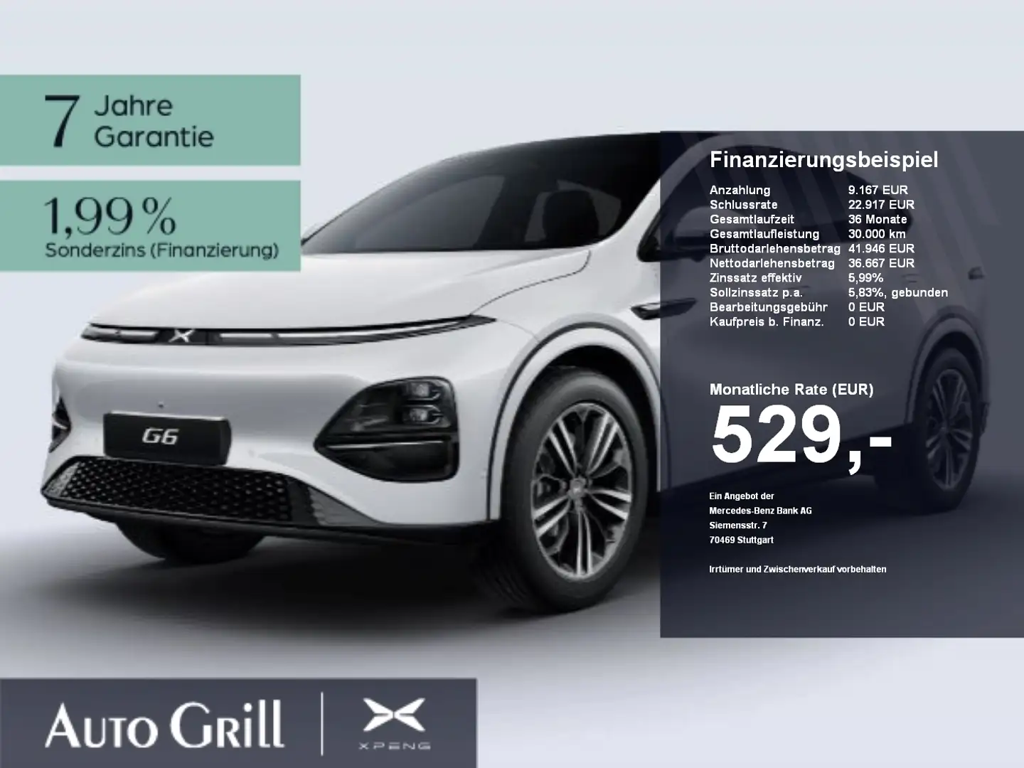 Xpeng G6 RWD Long Range AHK CarPlay 360Kam ACC Pano Beyaz - 1