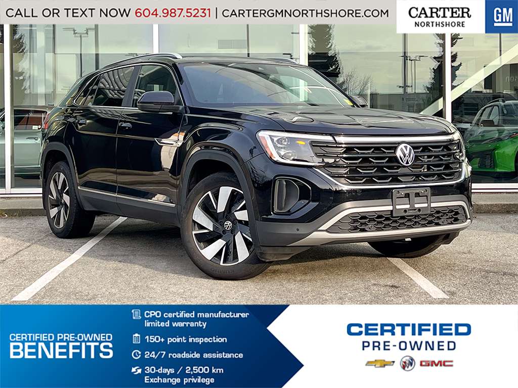 Black 2024 Volkswagen Atlas Cross Sport SUV / Crossover 8-Speed Automatic