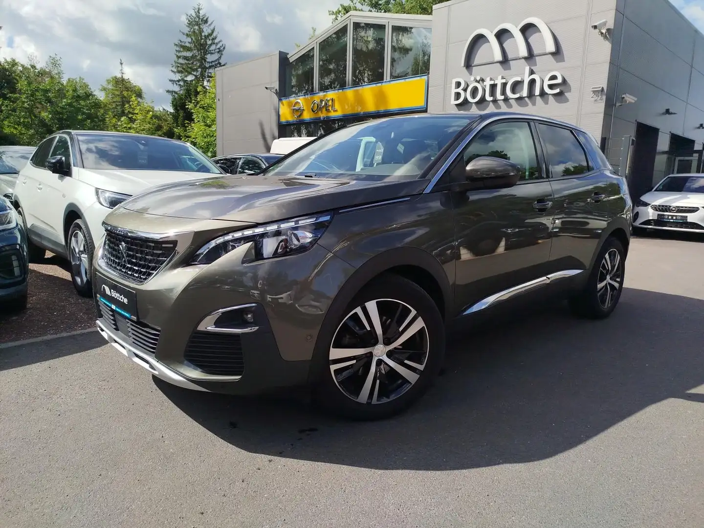 Peugeot 3008 Allure 1.6 Turbo AHK*NAVI*TEILLEDER Gris - 2