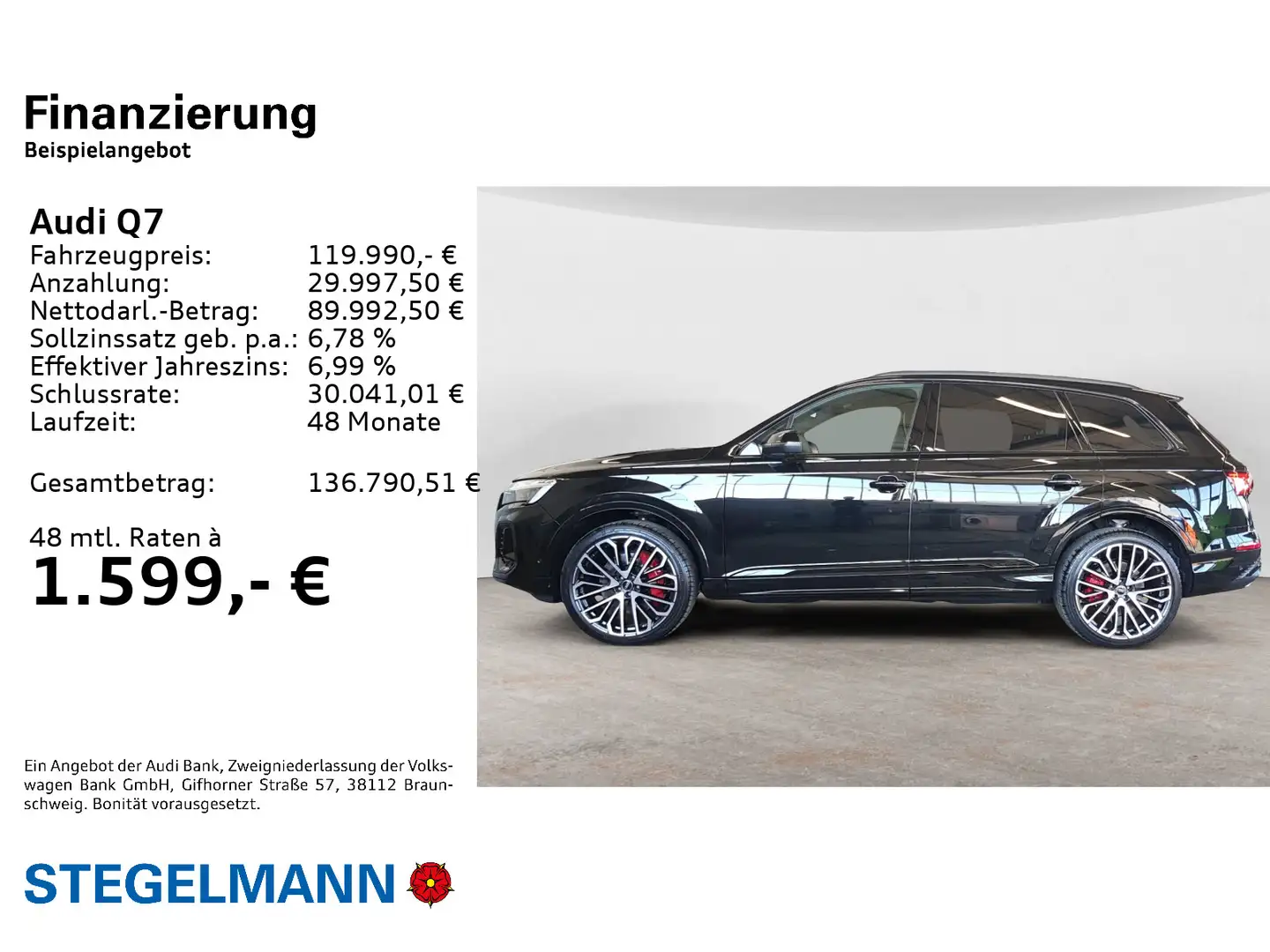 Audi Q7 SUV S line 50 TDI quattro tiptronic HEAD-UP A Noir - 2