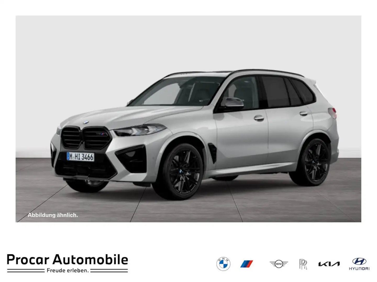 BMW X5 M Competition  SKY AHK DA PROF. PA PROF. B&W Żółty - 1