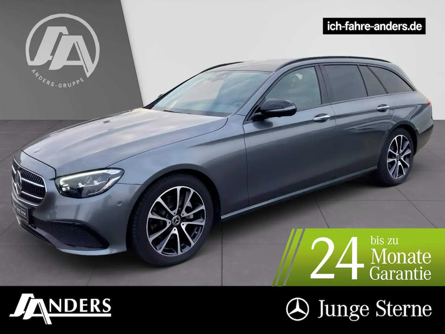 Mercedes-Benz E 220 d T Avantgarde+MBUX+Pano+Burm+Distr+36+Key Grau - 1