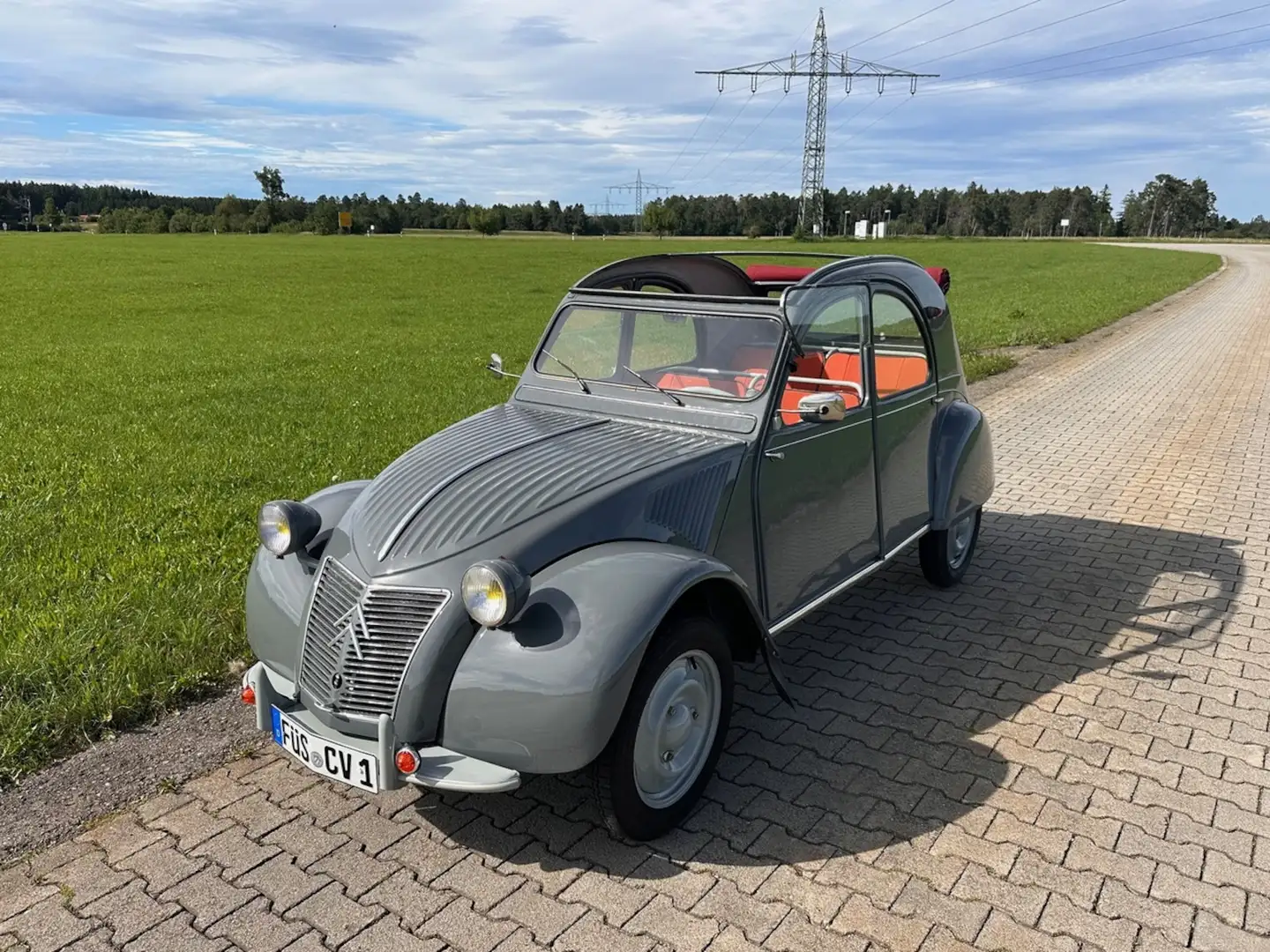Citroen 2CV Ente 1959 Note 1 makellos Grau - 2