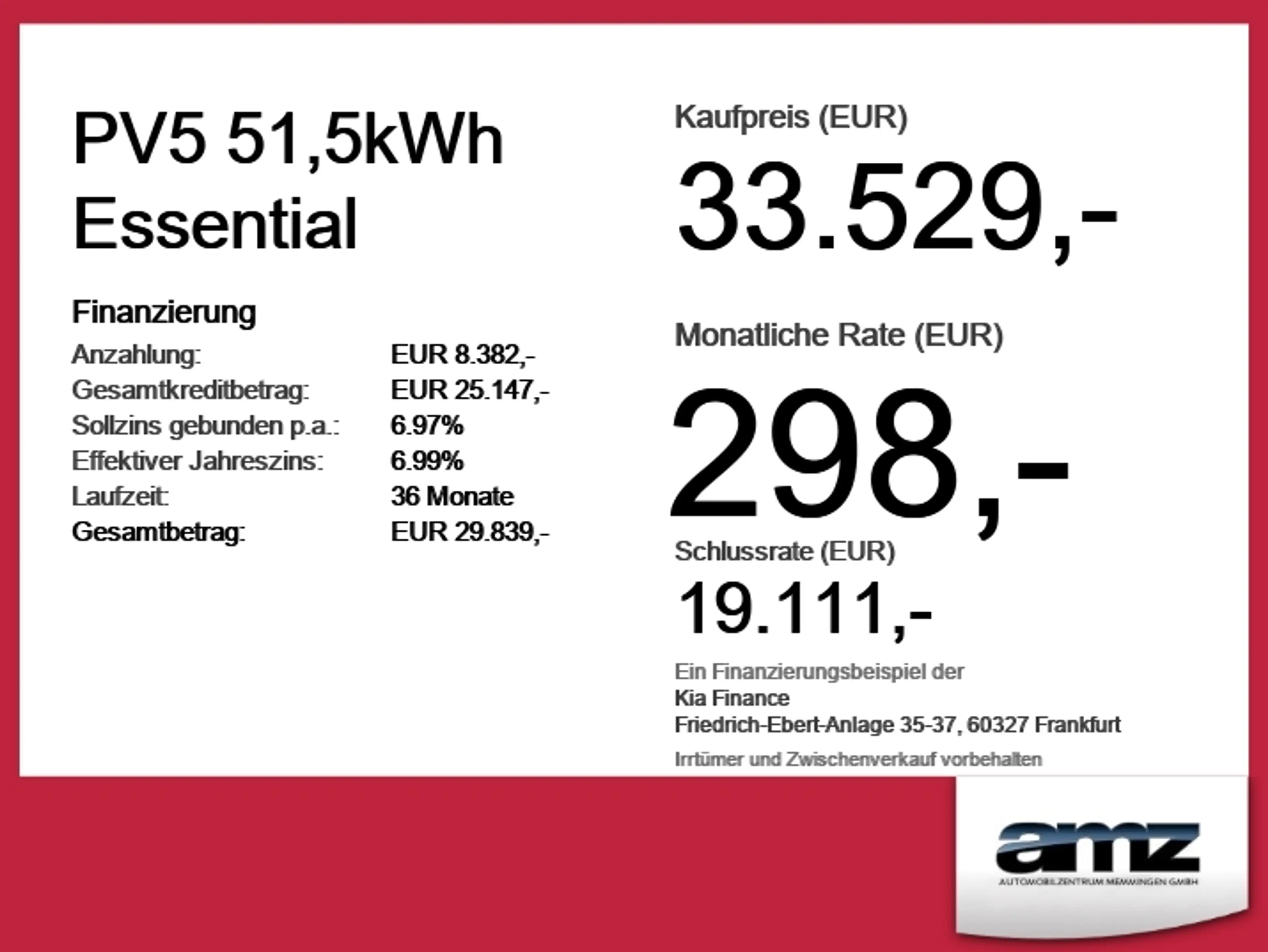Kia PV5 Passenger PV5 51,5kWh Essential Gewerbeangebot*7-Sitzer — photo 3