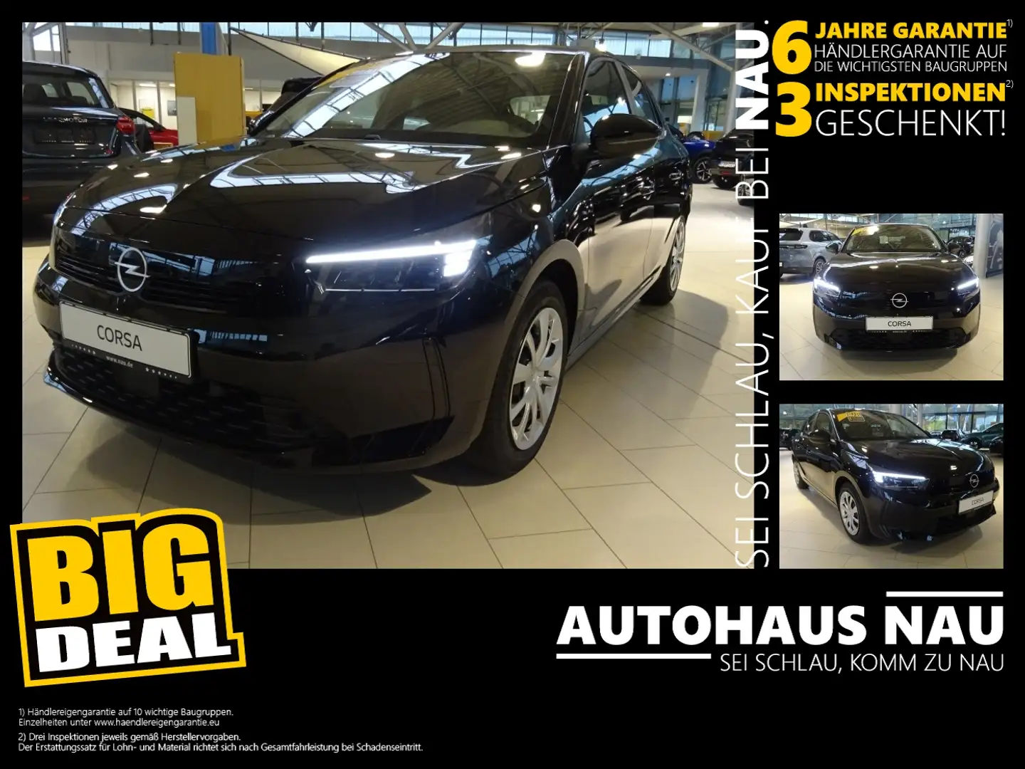 Opel Corsa F 1.2 Turbo Edition LED+SHZ+Fernlichtass. Zwart - 1