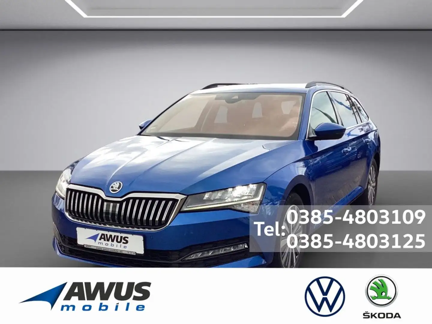 Skoda Superb Combi 2.0TDI DSG Ambition AHK Azul - 1