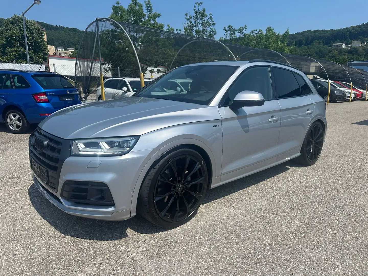 Audi Q5 2,0 TFSI quattro S-tronic S-line Pano-Matrix Silber - 1
