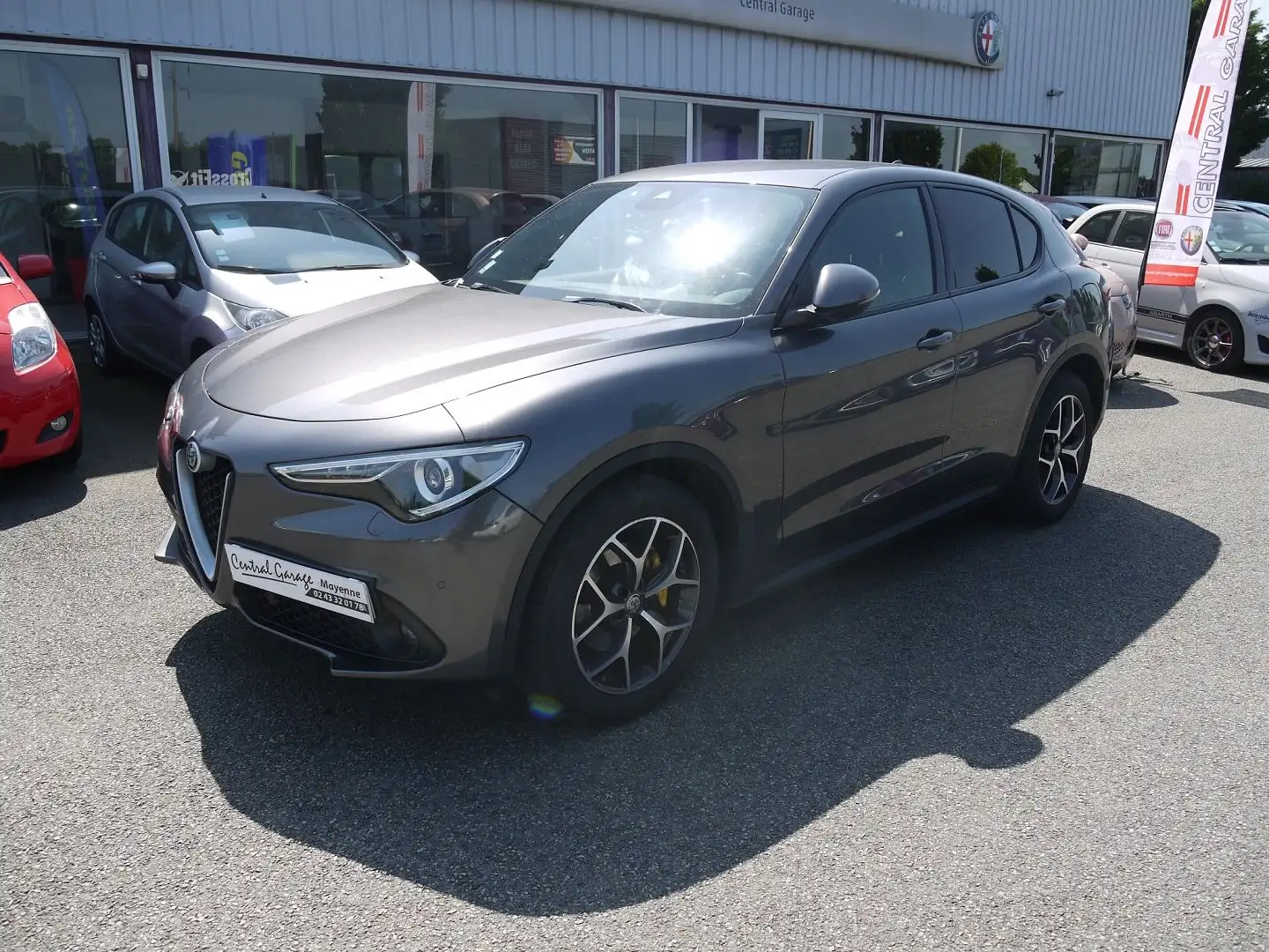 Alfa Romeo Stelvio 2.2 DIESEL 180CH SPORT EDITION AT8 Gris - 2