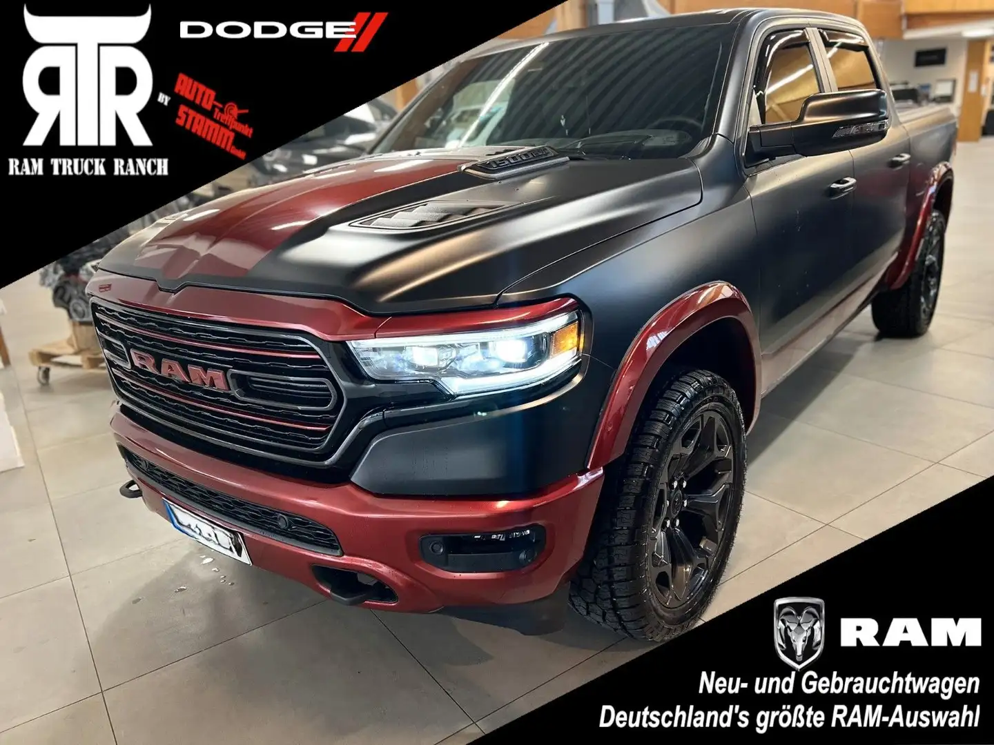 Dodge RAM 1500 LIMITED NIGHT CREW CAB RED EDITION Rot - 1
