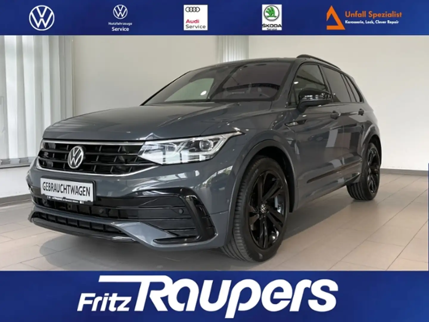 Volkswagen Tiguan 1.5 DSG R-Line Black Style +AHK+NAVI Grau - 1